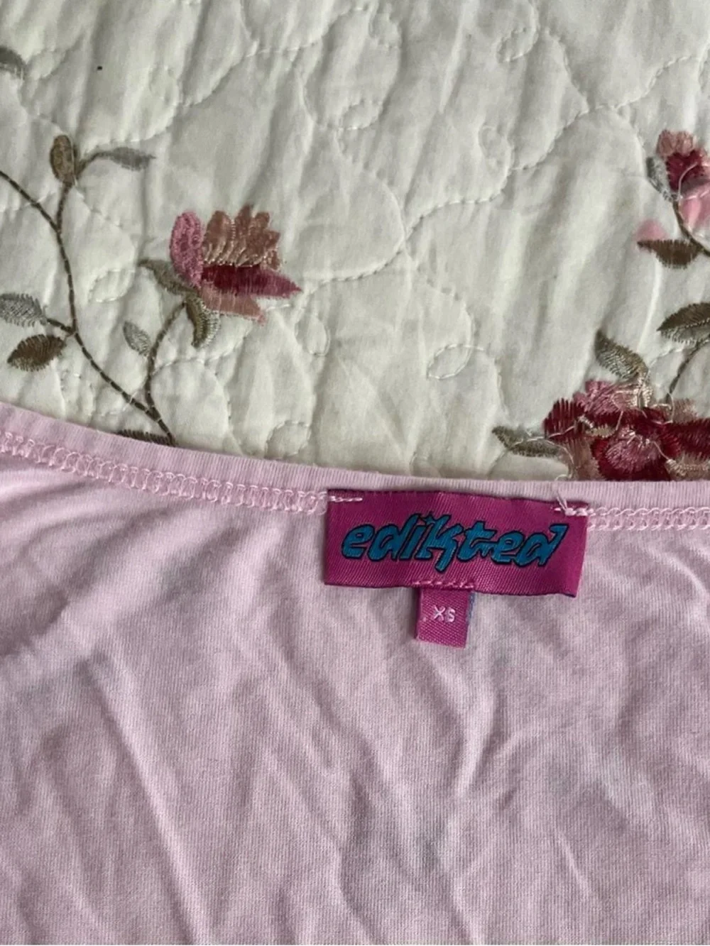 Edikted Light Pink Lolo Bow Long Sleeve Top with Bows - Picture 8 of 8